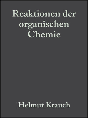 cover image of Reaktionen der organischen Chemie